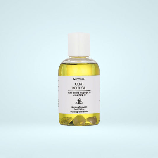 Luksusowy olejek do ciała Cupid z kryształami różowego kwarcu