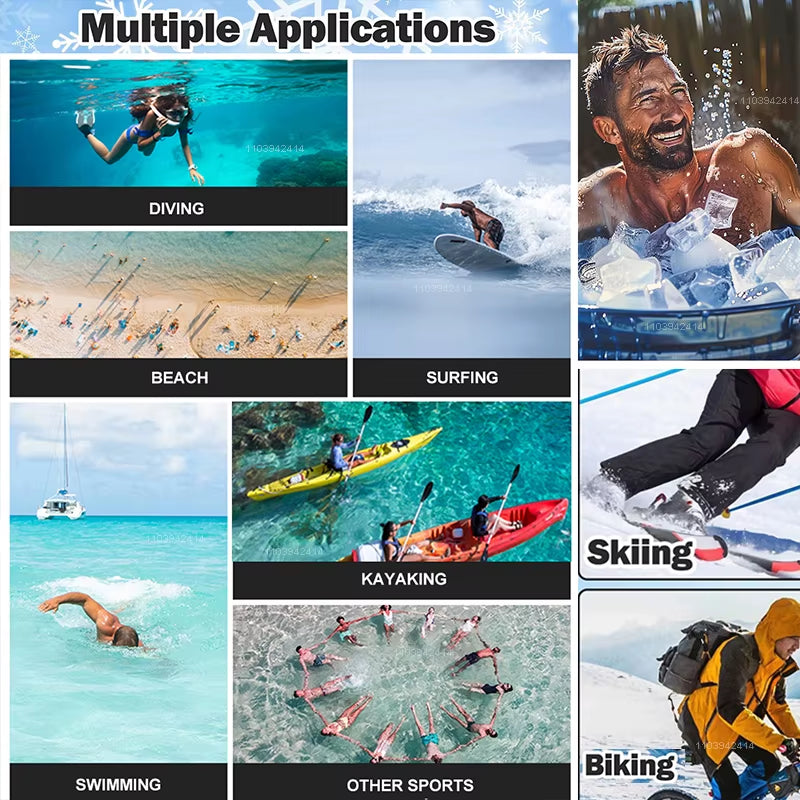 5Mm Diving Socks 3Mm Neoprene Wetsuit Water Socks Surf Beach Booties Anti-Slip Swimming Fin Sand Proof Ice Bath Warm Socks